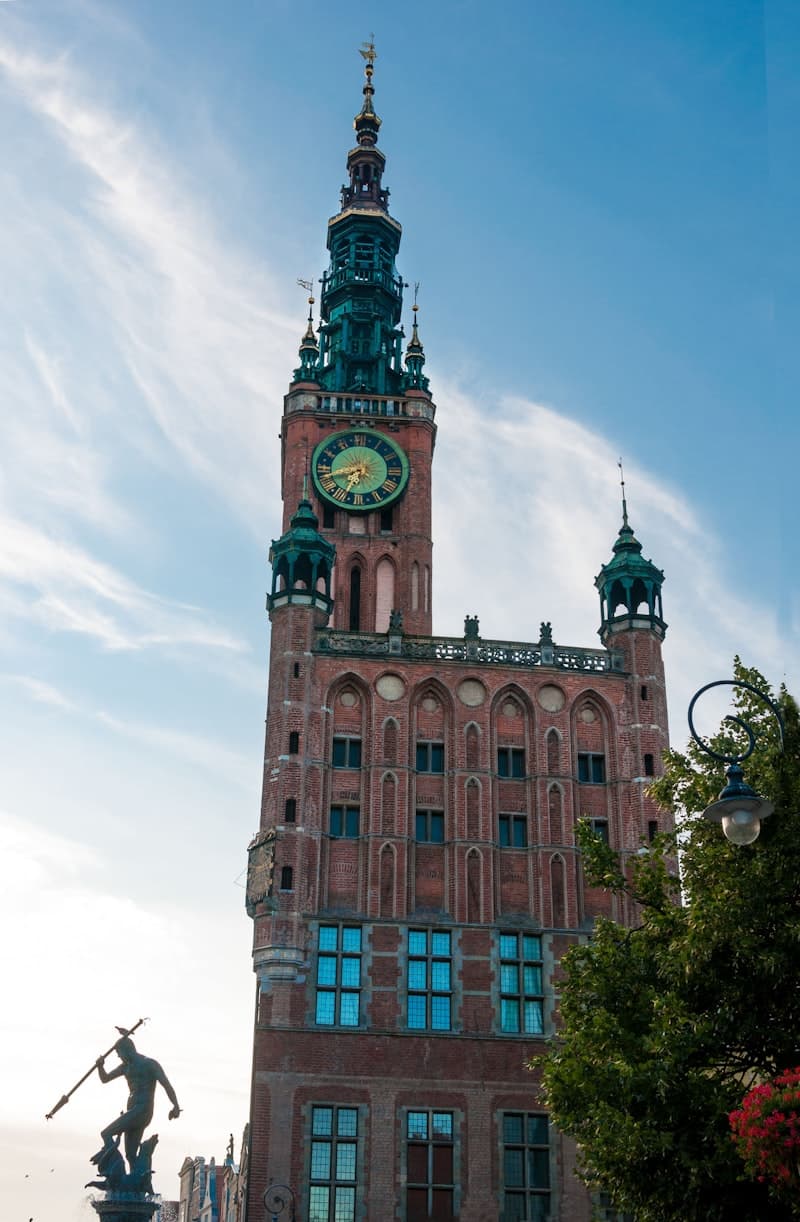 Historyczne kamienice na Długim Targu w Gdańsku