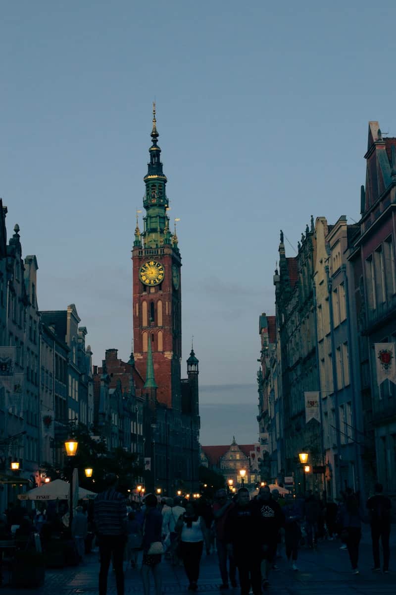 Zieleń w okolicy Parku Oliwskiego w Gdańsku
