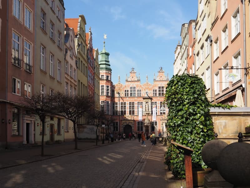 Widok na centrum Gdańska z dzielnicy Suchanino